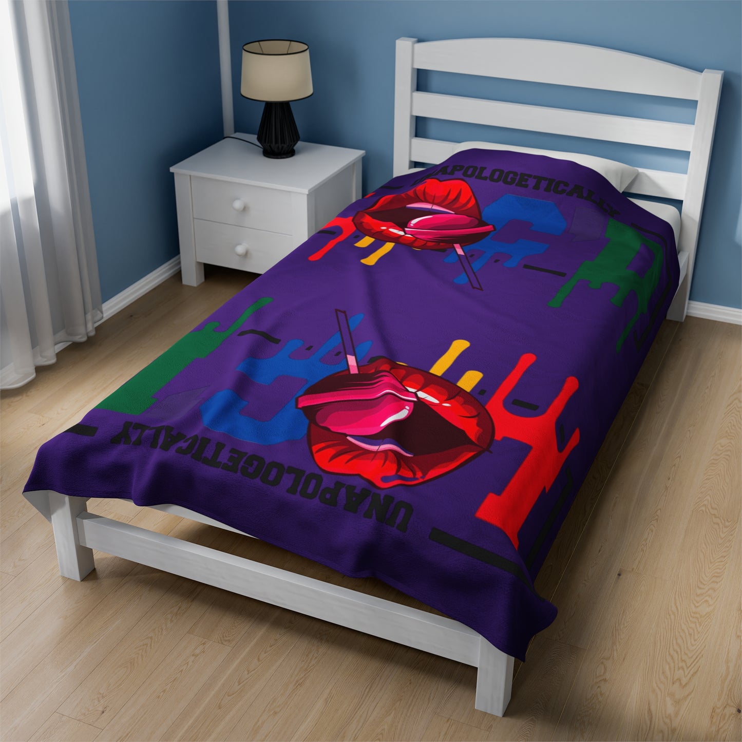 Loc'd Velveteen Plush Blanket