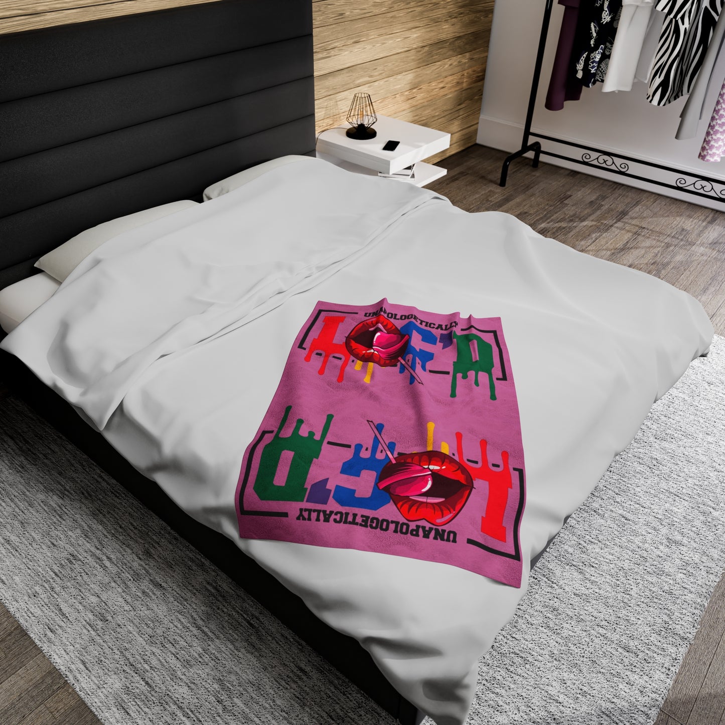 Loc'd Velveteen Plush Blanket