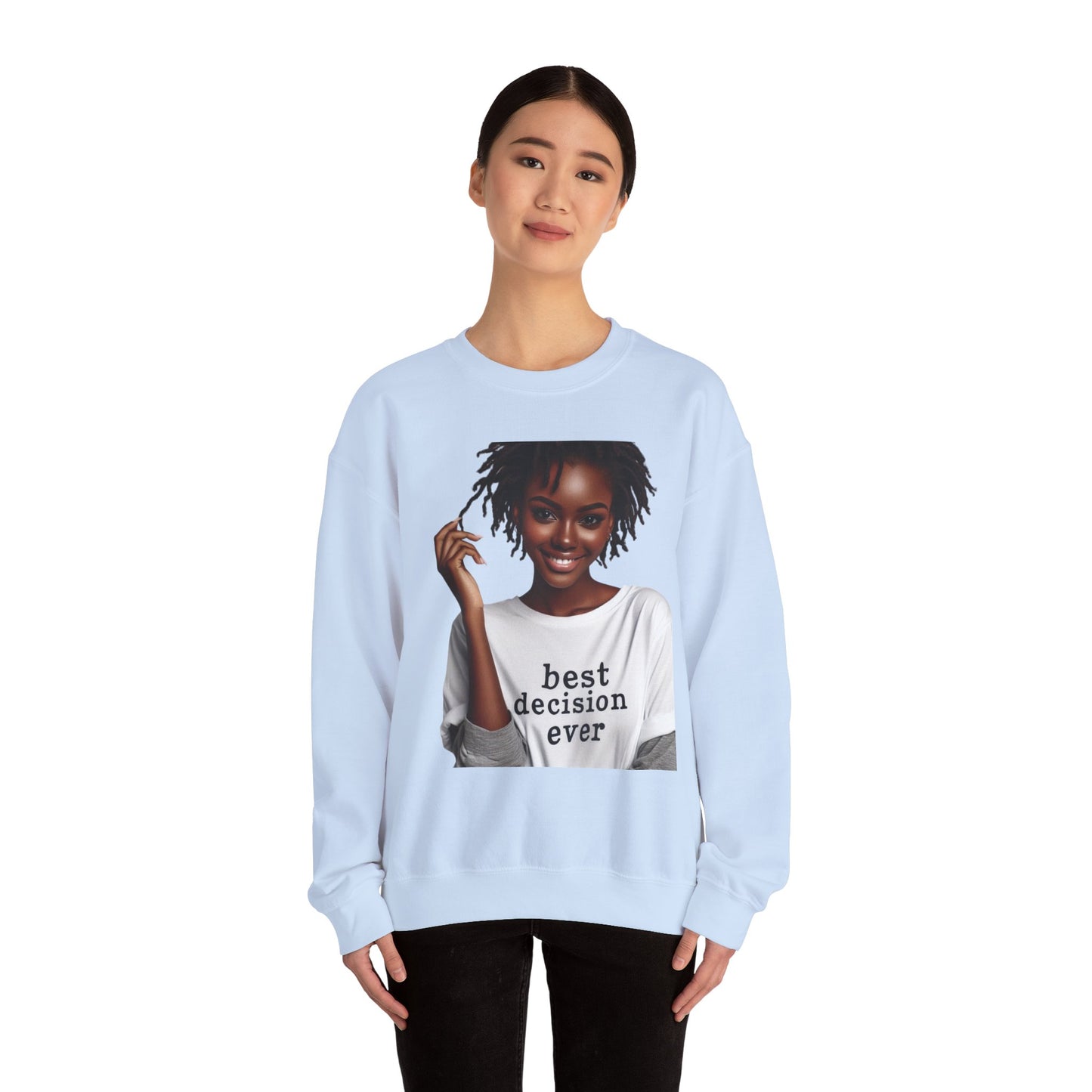 Loc Best Decision Ever Unisex Heavy Blend™ Crewneck Sweatshirt