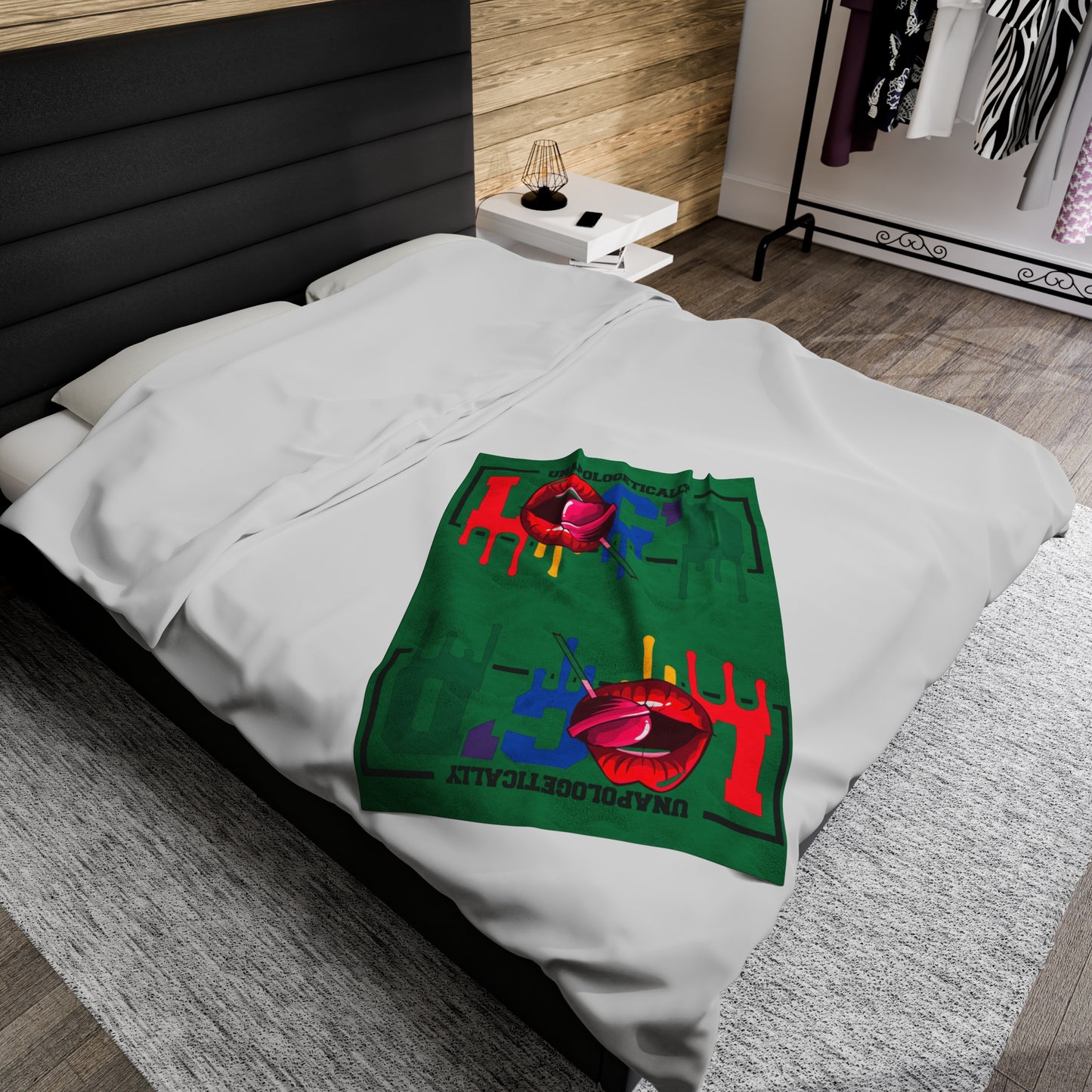 Loc'd Velveteen Plush Blanket