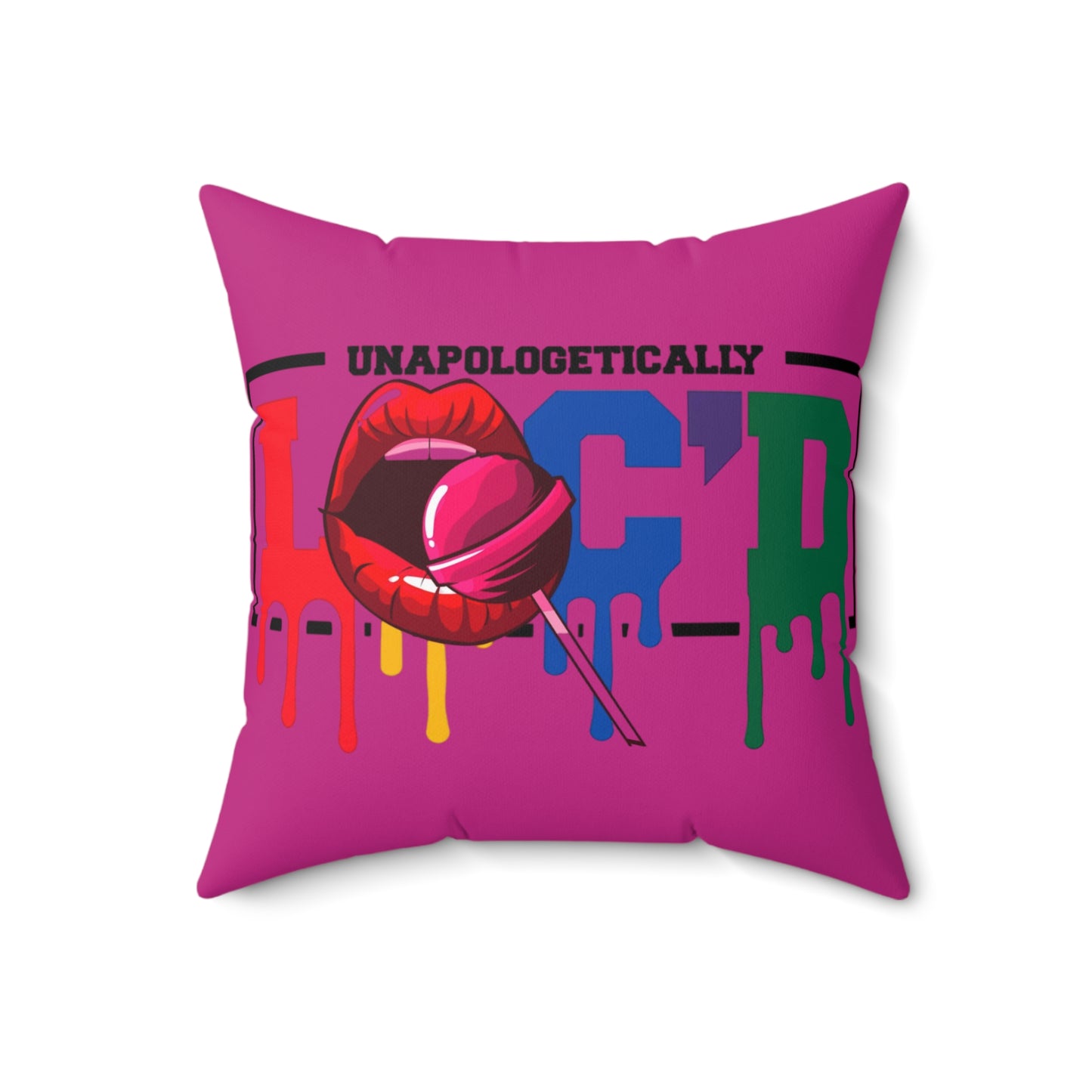Loc'd Polyester Square Pillow