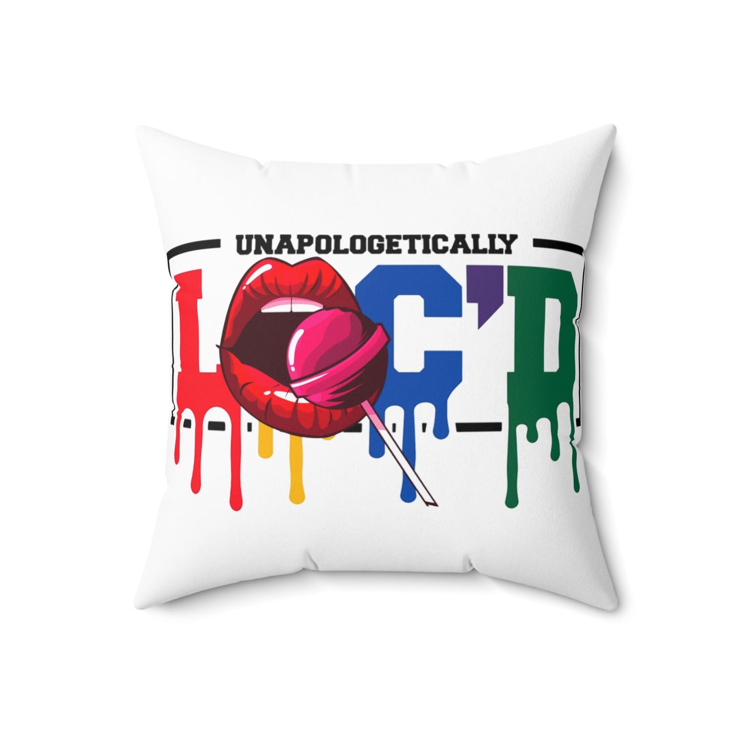 Loc'd Polyester Square Pillow