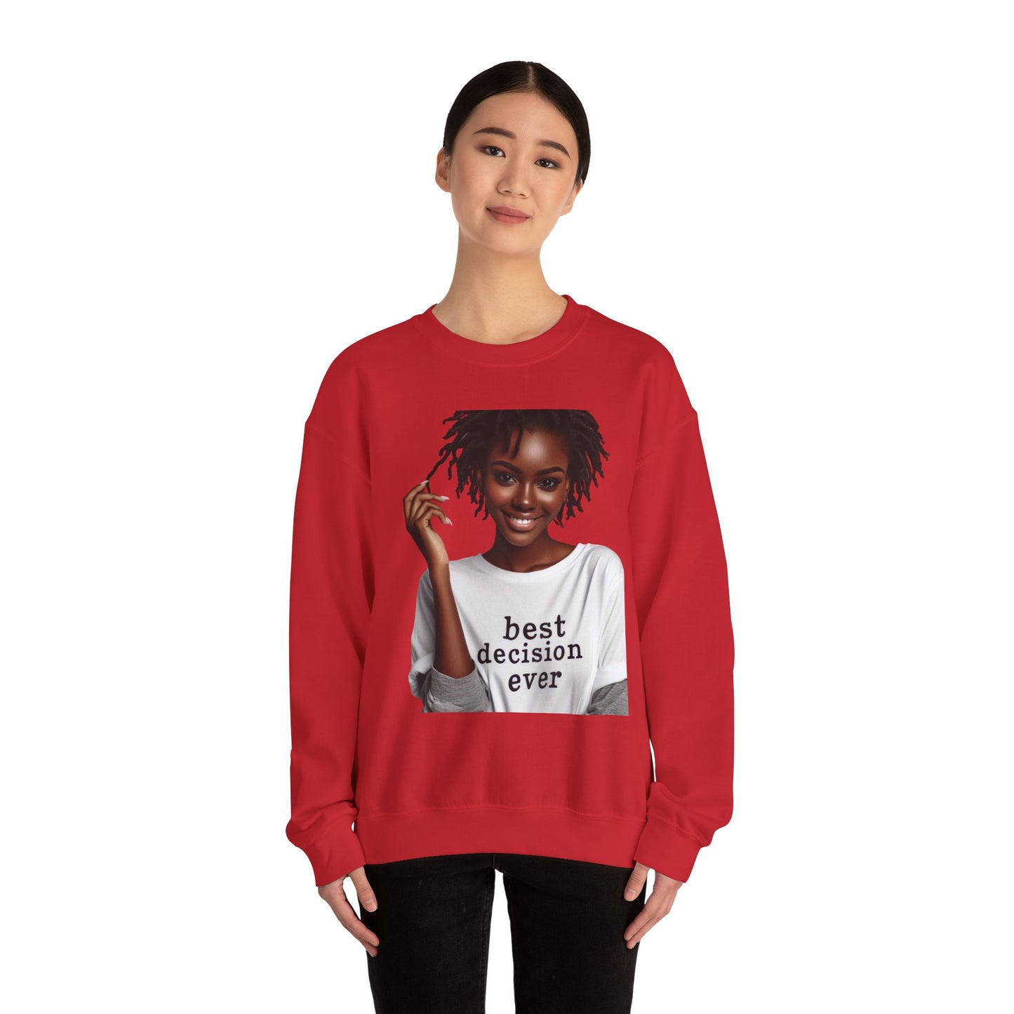 Loc Best Decision Ever Unisex Heavy Blend™ Crewneck Sweatshirt